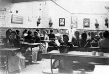 The old girl’s dining room, Rowntree factory, York, Yorkshire, c1894-c1900
