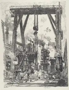 The Old Gun-Pit, 1916. Creator: Joseph Pennell