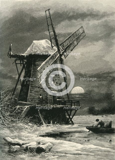 'The Old Hampton Windmill', c1870.