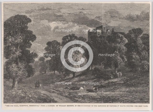 The Old Hall, Hardwick, Derbyshire, from "Illustrated London News", May 23, 1863. Creator: Unknown.