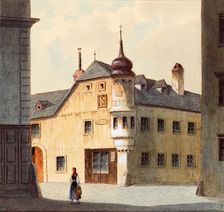 The old house at the new building in Vienna, undated. Creator: Franz Sager