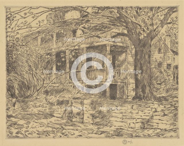 The Old House, Cos Cob, 1915. Creator: Frederick Childe Hassam.