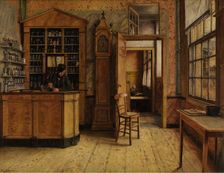 The old Inn "Het Loodshuis" in Antwerp, 1877. Creator: Henri Jean Augustin de Braekeleer