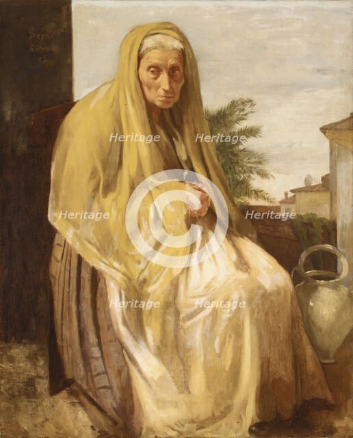 The Old Italian Woman, 1857. Creator: Edgar Degas.