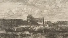 The Old Louvre, Paris, after Zeeman, 1865-66. Creator: Charles Meryon