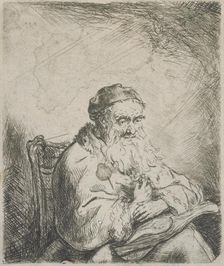 The old man with a leaf of trefoil on his coat, 1642-1669. Creator: Ferdinand Bol