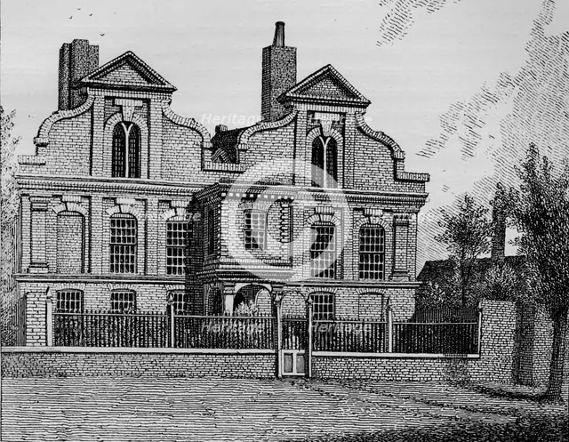 The Old Manor House, Hackney, 1800 (1911). Artist: John Thomas Smith.