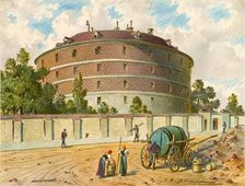 The old madhouse in Vienna (Fools Tower), called "Kaiser Joseph-Gugelhupf"., undated. Creator: Franz Gerasch