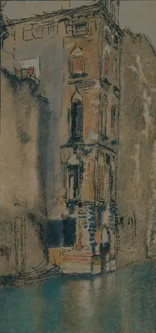 The Old Marble Hall, Venice c1904. Artist: Thomas Robert Way