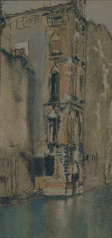 The Old Marble Hall, Venice c1904. Artist: Thomas Robert Way