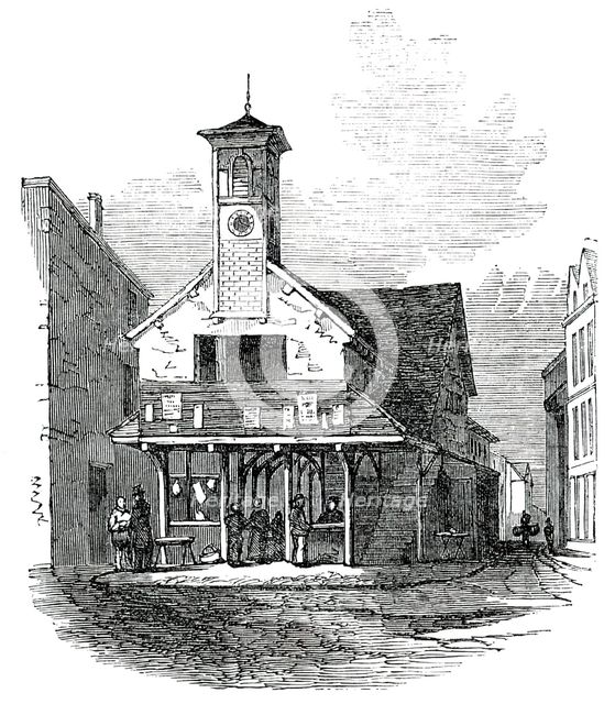 The Old Market-House, at Ashburton, Devon, 1850. Creator: Unknown.