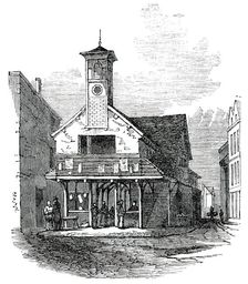 The Old Market-House, at Ashburton, Devon, 1850. Creator: Unknown
