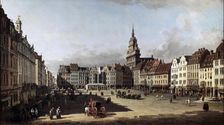 The Old Market Place in Dresden c1750-c1752. Artist: Bernardo Bellotto