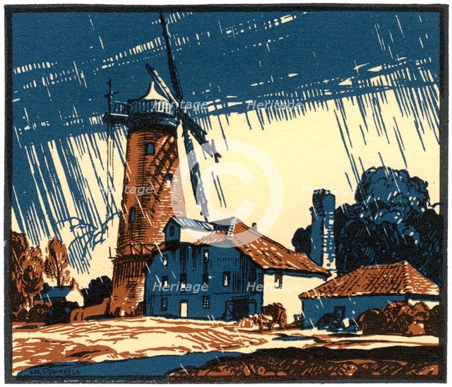 The Old Mill at Blackborough, King's Lynn, Norfolk, early 20th century.Artist: Leonard Russell Squirrell