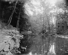 The Old mill, Bronx River, Bronx Park, New York, ca 1900. Creator: Unknown