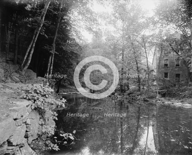 The Old mill, Bronx River, Bronx Park, New York, ca 1900. Creator: Unknown.