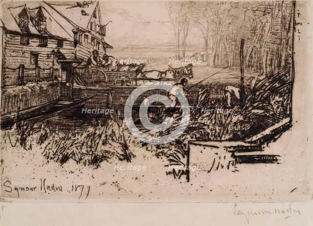 The Old Mill, c1864. Creator: Francis Seymour Haden.