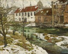 The Old Mills on the Somme, about 1907. Creator: Walter Elmer Schofield