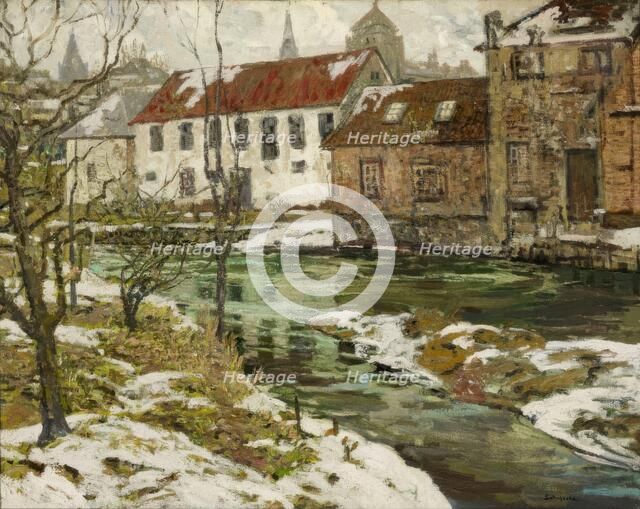The Old Mills on the Somme, about 1907. Creator: Walter Elmer Schofield.
