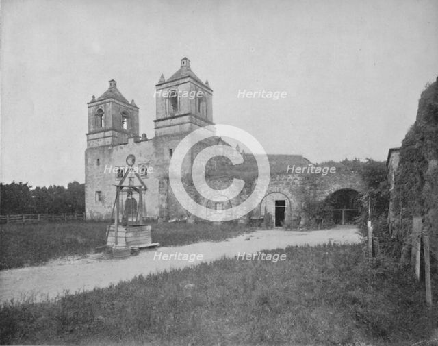 'The Old Mission in San Antonio', 19th century. Artist: Unknown.
