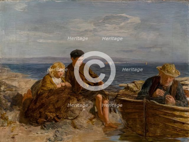 The Old Net, Exh. 1869. Creator: William McTaggart.
