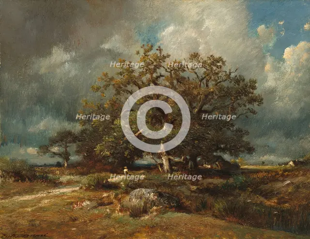The Old Oak, c. 1870. Creator: Jules Dupré.