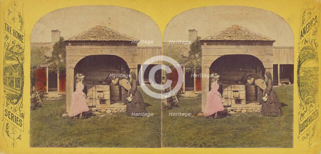 The Old Oaken Bucket., about 1870-1880. Creator: Unknown.