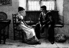 "The Old, Old Story" by William. H. Weatherhead, 1895. Creator: Unknown