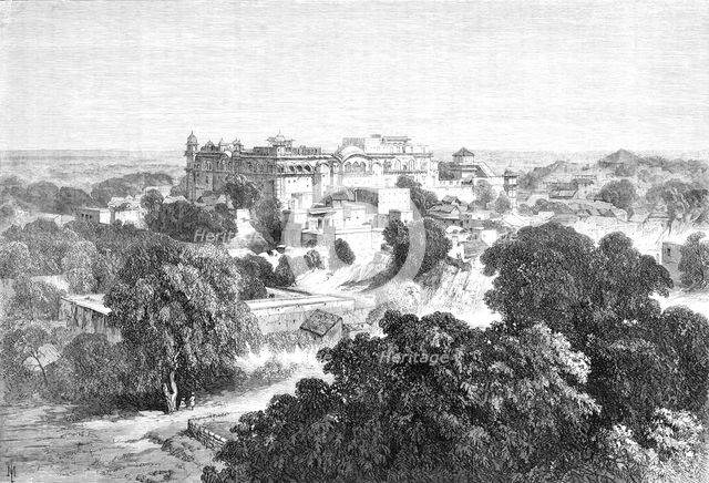 The Old Palace at Bhurtpore, India, 1870. Creator: Unknown.