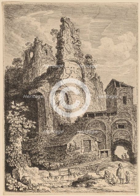 The Old Palace at Tivoli, c. 1764. Creator: Franz Edmund Weirotter.