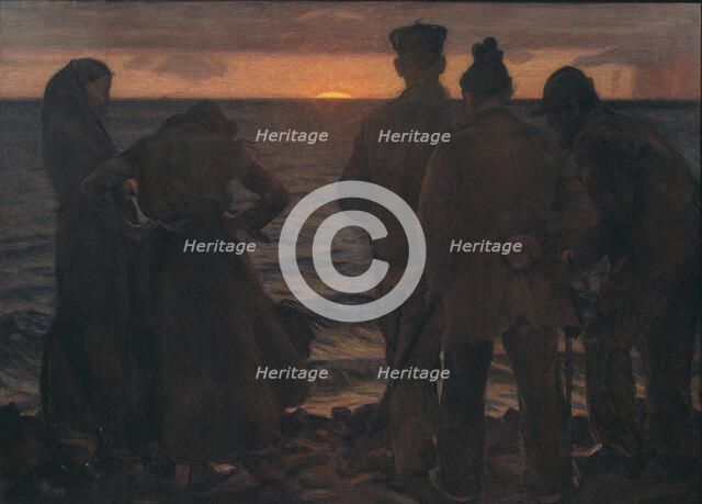 The Old People by the Beach, 1903. Creator: Sven Richard Bergh.