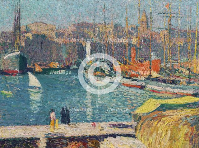The old port of Marseille. Creator: Martin, Henri (1860-1943).