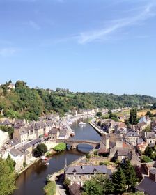 The Old Port, Dinan, Brittany, France. Creator: Peter Thompson