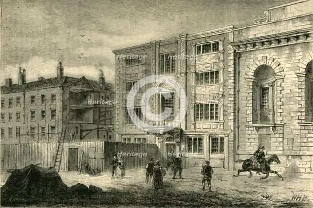 'The Old Post Office, in Lombard Street, about 1800', (c1872). Creator: Unknown.