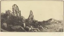 The Old Race-grounds at Montrouge (Les vielles carriers de Montrouge). Creator: Alphonse Legros
