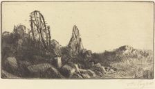The Old Race-grounds at Montrouge (Les vielles carriers de Montrouge). Creator: Alphonse Legros