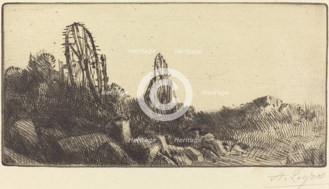 The Old Race-grounds at Montrouge (Les vielles carriers de Montrouge). Creator: Alphonse Legros.