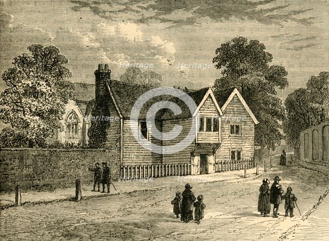 'The Old Rectory, Stoke Newington, in 1858', (c1876). Creator: Unknown.