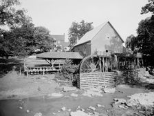 The Old red mill, Cedar Creek, Natural Bridge, Va., between 1900 and 1920. Creator: Unknown