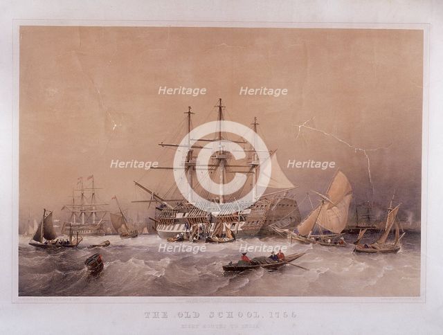 'The Old School, 1755: Eight months to India', 1855. Artist: Robert Carrick