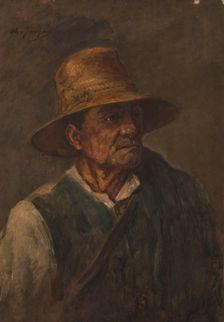 The old shepherd, c1886. Creator: Charles Emile Jacque