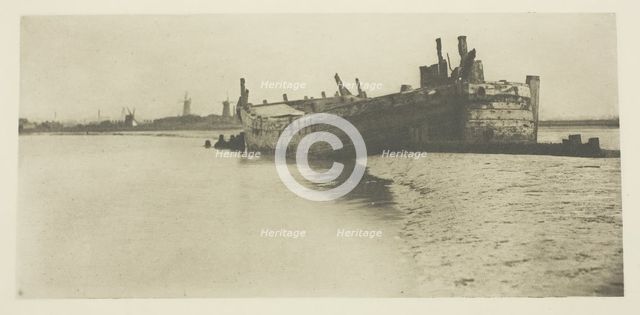 The old Ship, 1887. Creator: Peter Henry Emerson.