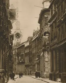 The Old Signs Have Come Back To Lombard Street c1935. Creator: W Whiffin