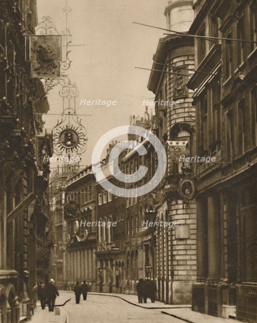 'The Old Signs Have Come Back To Lombard Street', c1935. Creator: W Whiffin.