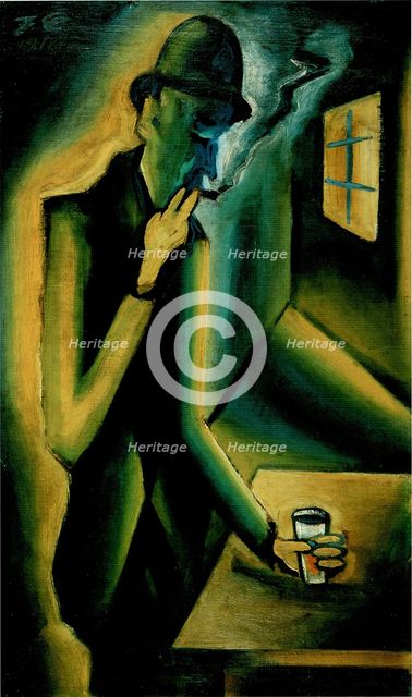 The Old Soak, 1918-1919. Artist: Capek, Josef (1887-1945)