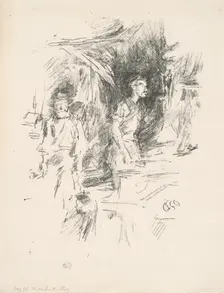 The Old Smith's Story, 1895. Creator: James Abbott McNeill Whistler