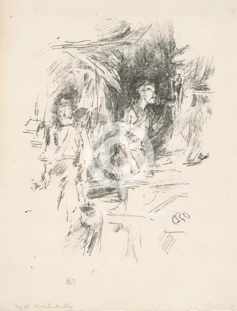 The Old Smith's Story, 1895. Creator: James Abbott McNeill Whistler.