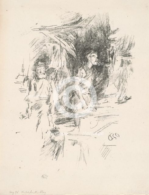 The Old Smith's Story, 1895. Creator: James Abbott McNeill Whistler.