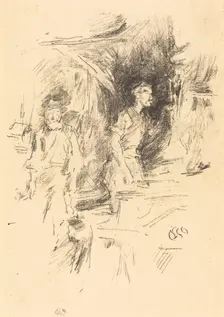 The Old Smith's Story, 1895. Creator: James Abbott McNeill Whistler