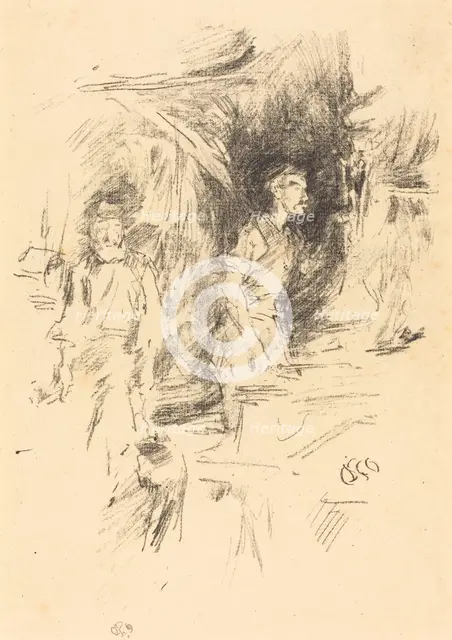 The Old Smith's Story, 1895. Creator: James Abbott McNeill Whistler.
